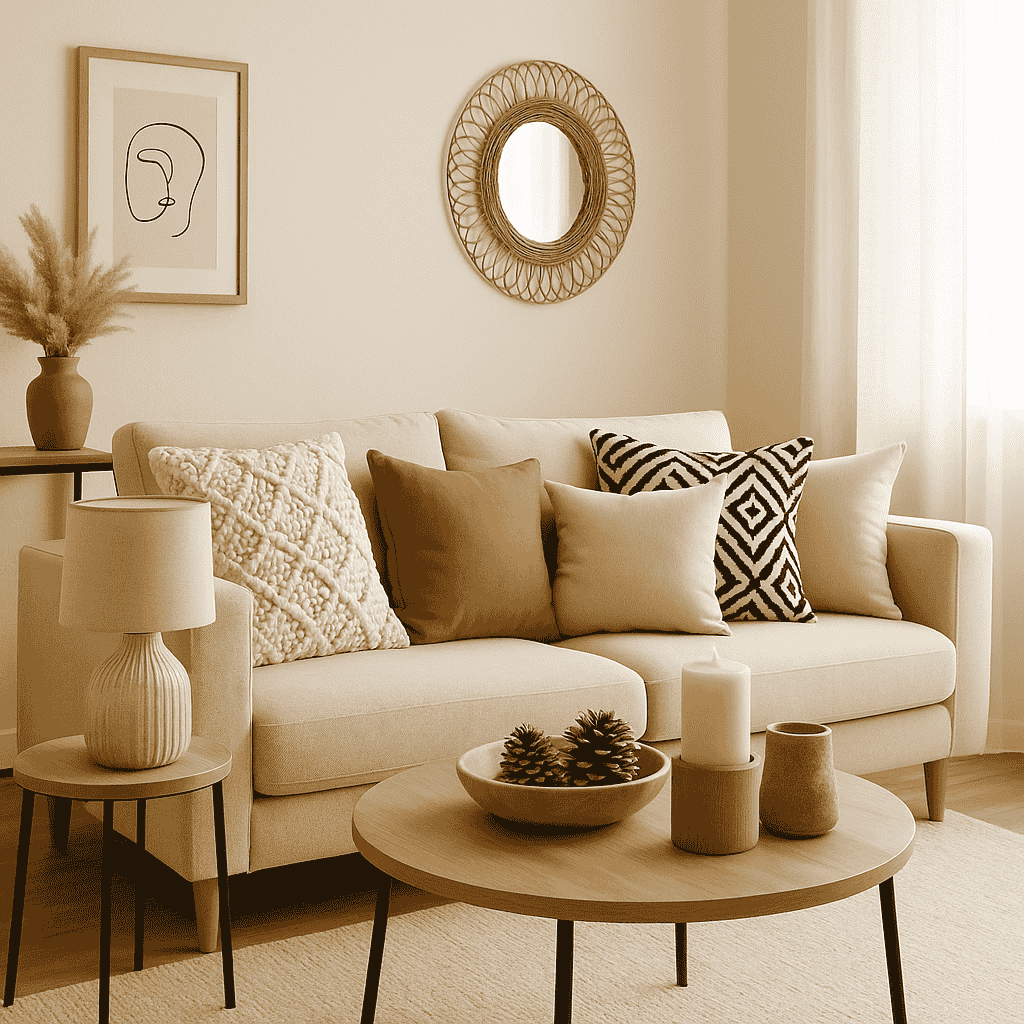 Neutral Living Room Accessories