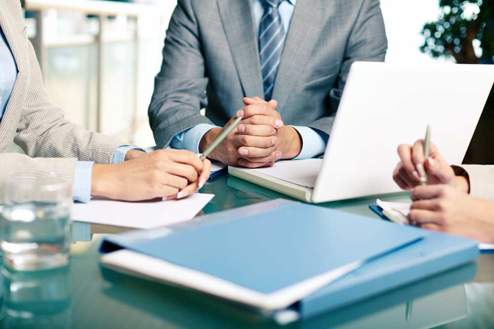 Preparing a press release (illustration)